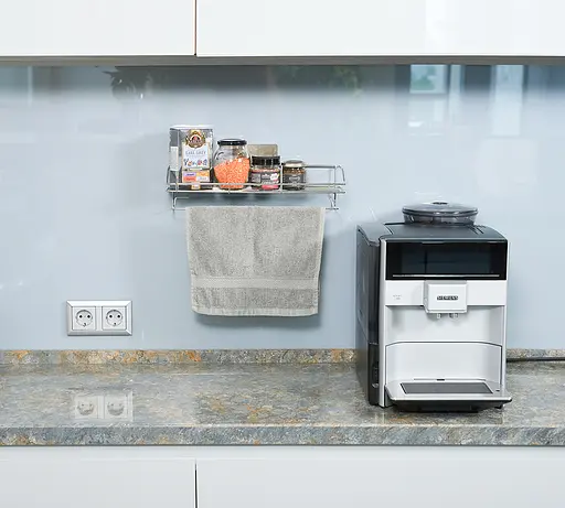 Полиця Fabrika Ola Нержавіюча сталь на самоклейній стрічці 40.4х13х10.5 см - фото 8