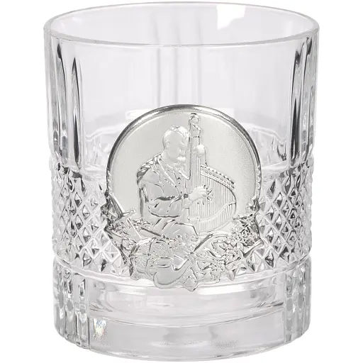 Подарунковий набір склянок Boss Crystal "Козаки" зі срібними накладками - фото 6
