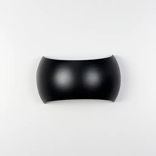 Бра в черном округлом корпусе 18х10 см Line F Арт. WB9/180 BK - фото 6