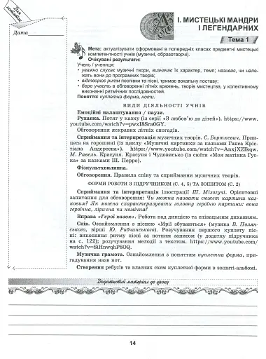 Мистецтво 3 клас. Конспект-конструктор уроків мистецтва - фото 5