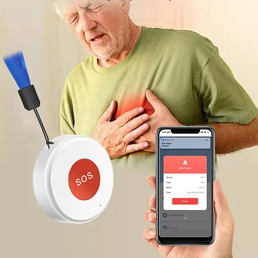 Wifi кнопка SOS для літніх та хворих людей для екстреного виклику допомоги Nectronix ER-W1, додаток Tuya Smart - фото 5