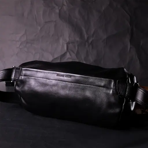 Чоловіча шкіряна бананка GRANDE PELLE sum0026735 - фото 6