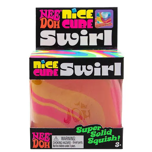 Дитяча іграшка антистрес "Космічний кубик" NeeDoh SWNCBND(Orange) - фото 1