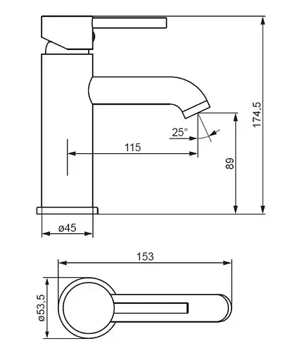 Змішувач для раковини DAMIXA Scandinavian Pure (360210000) - фото 4