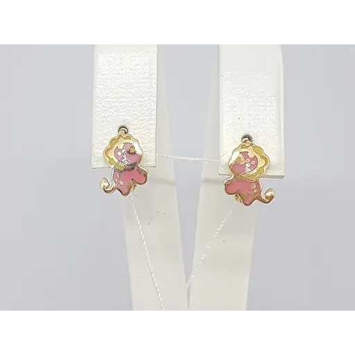 Золоті сережки Tango з емаллю. 400213Е - фото 3