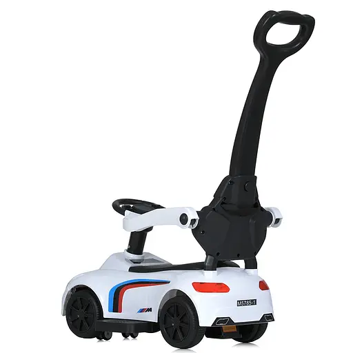 Детская каталка-толокар Bambi Bambi Racer M 5785-1 - комфорт и безопасность для малыша, белая - фото 4