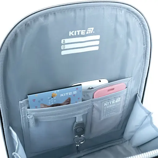 Рюкзак школьный каркасный Kite Education Black&Silver (K26-556M-2) - фото 9