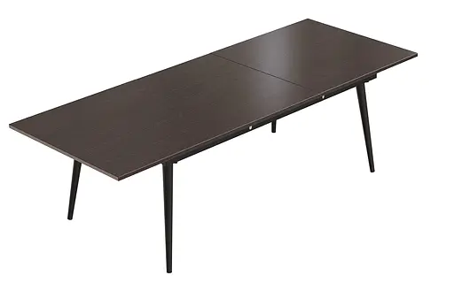 Стіл журнальний трансформер Dandi Small Ferrum-decor 45x120(160)x60 Чорний метал ДСП Венге Магія 16 мм (FRD-106787) - фото 5