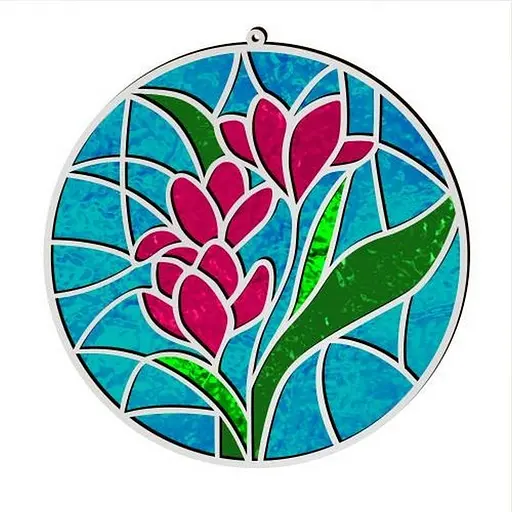 Набор для витражной живописи по номерам "Весенние цветы" Fabrika Decoru FDSGK-06 - фото 1