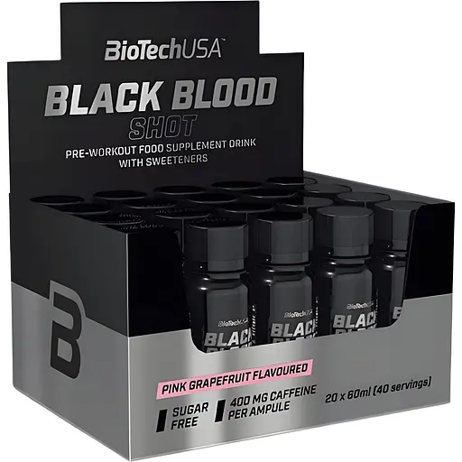 Передтренувальний комплекс Biotech Black Blood Shot рідина 20 шт.