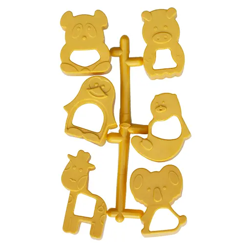 Набор из 6 форм для вырезания выпекания детского печенья в виде животных, Kitchette 83915 - фото 2