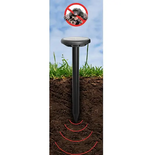 Відлякувач кротів та гризунів на сонячній батареї Bradas круглий, великий CTRL-MO102S - фото 3