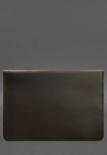 Кожаный чехол-конверт BlankNote на магнитах для ноутбука Универсальный Темно-коричневый Crazy Horse - фото 3