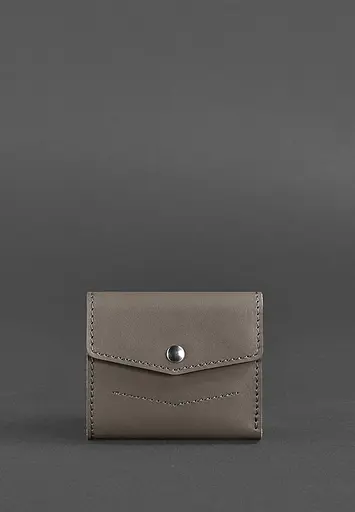 Жіночий шкіряний гаманець 2.1 темно-бежевий - фото 2