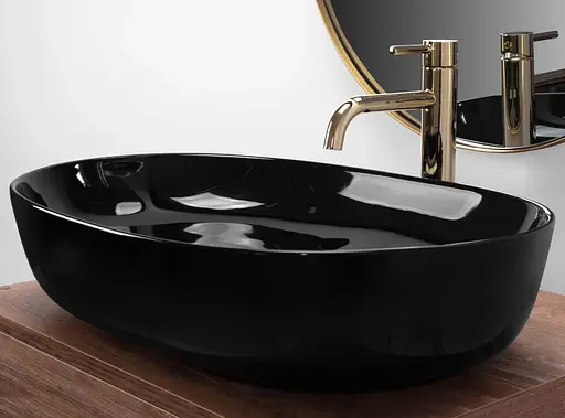 Умывальник Rea Cleo накладной black REA-U6757, Черный - фото 3