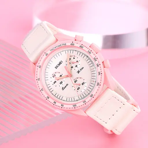 Наручний годинник жіночий 1982PK Рожевий Skmei acs0030438 - фото 4