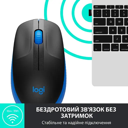 Беспроводная мышь Logitech M190 Wireless Blue (910-005907) - фото 4