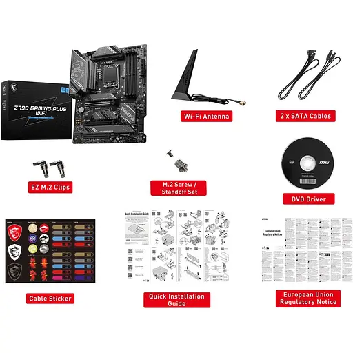 Материнська плата MSI Z790 Gaming PLUS WIFI s1700 Z790 4xDDR5 HDMI DP WiFi BT ATX - фото 2