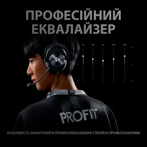 Гарнітура Logitech Pro X Gaming Headset Black (981-000818) (6627326) - фото 8