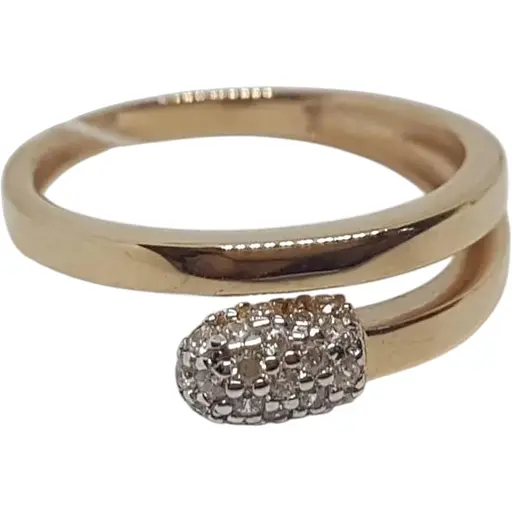 Золотое кольцо Империя золота с фианитами. КВ1335И 17,5