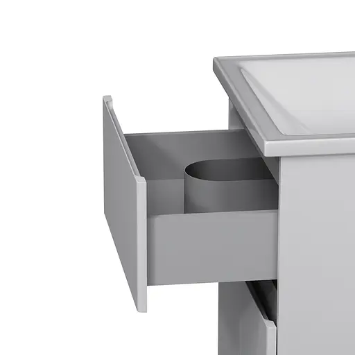 Тумба з умивальником AM.PM X-Joy 55 см підлогова 1 ящик білий M85-FSX0553-WC0553WG38 Білий - фото 7