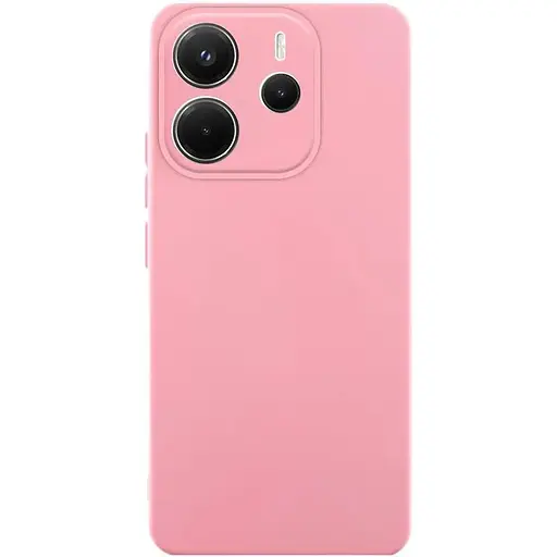 Чехол TPU Getman Liquid Silk Full Camera для Xiaomi Redmi Note 14 4G (Int. version) Розовый / Pink