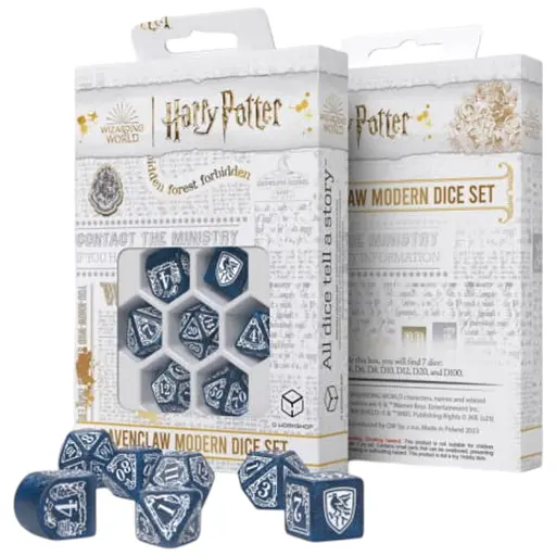 Набір кубиків Harry Potter. Ravenclaw Modern Dice Set - Blue , 7 шт. (190142/2023/3/A)