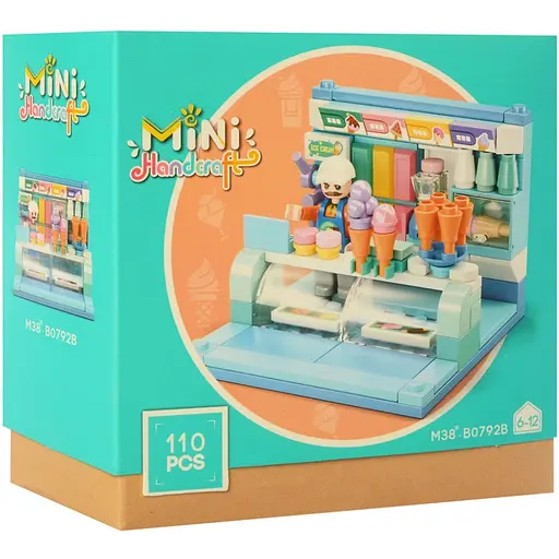 Детский конструктор Магазин Bambi M38-B0792 с фигуркой Мороженое - фото 1