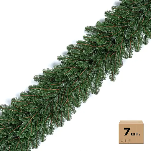 Хвойні гірлянди Hvoya Lux литі зелені (7 шт. x 1.2 м)