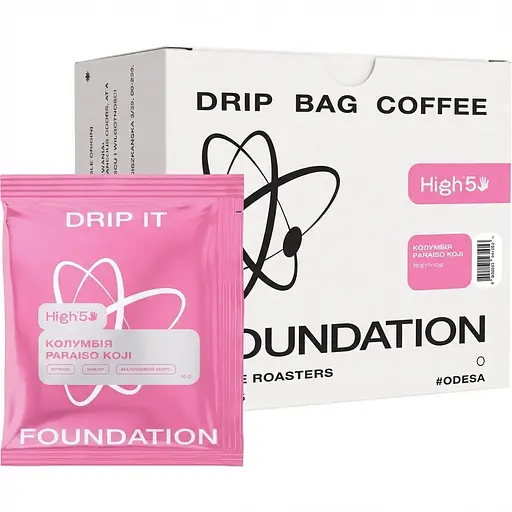 Кава у дріпах Foundation High5 Колумбія Paraiso Koji 70 г (7 шт. x 10 г)
