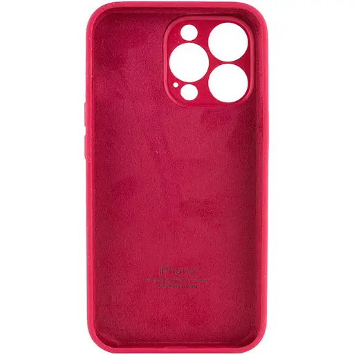 Чехол Epik Silicone Case Full Camera Protective AA для Apple iPhone 13 Pro Max 6.7 Красный/Rose Red - фото 2