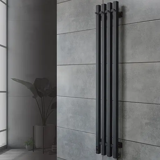 Электрический полотенцесушитель Navin Levante 210x1200 Sensor правая, черный муар 10-012033-4860, Черный матовый, Правое, Электронный - фото 4