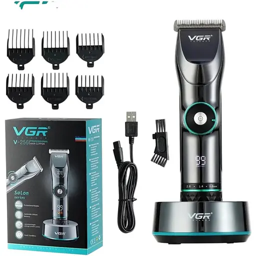 Профессиональная аккумуляторная машинка для стрижки волос VGR V-256 10 Вт - фото 1