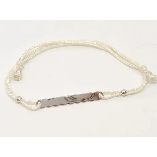 Браслет из текстиля Qvaliz с серебряными вставками. 905-00912 - фото 2