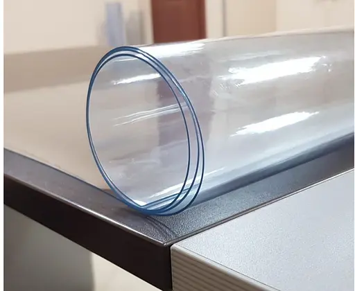 Гнучке (м'яке, рідке) скло скатертину на стіл Soft Glass 2.2х1.4м (товщина 2.0 м) Прозора - фото 6