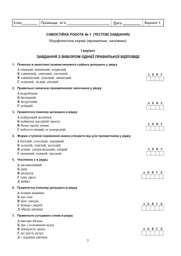 Українська мова та література. 11 клас. Самостійні та контрольні роботи для перевірки знань - фото 5