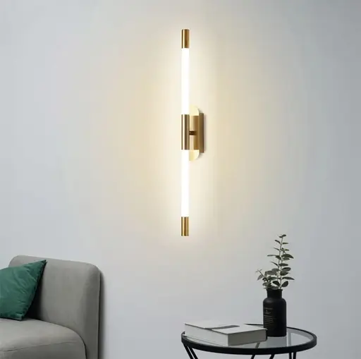 Настінний латунний світильник Phobos Line F довжина 80 см Арт. WB5/800 AB - фото 6