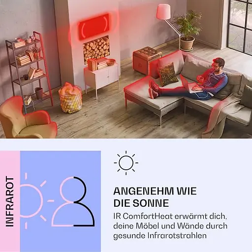 Инфракрасный обогреватель Klarstein Air Art Smart (10037873) - фото 4