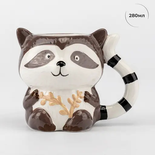 Кружка Elisey керамическая Енот 280 мл (4008-001) - фото 3