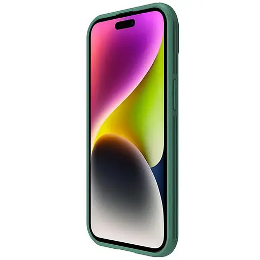 Карбонова накладка Nillkin CamShield Pro для Apple iPhone 15, 6.1 Deep Green - фото 5