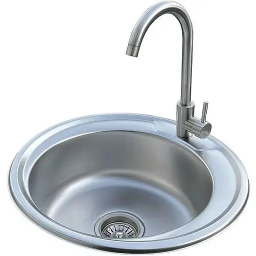 Комплект мийка + змішувач Romzha Sorin Satin (A)