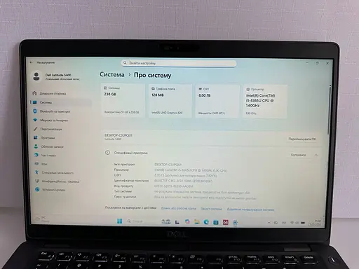Ноутбук Dell Latitude 5400 14" (i5-8365U / 8GB / SSD 256GB) Refurbished - фото 4