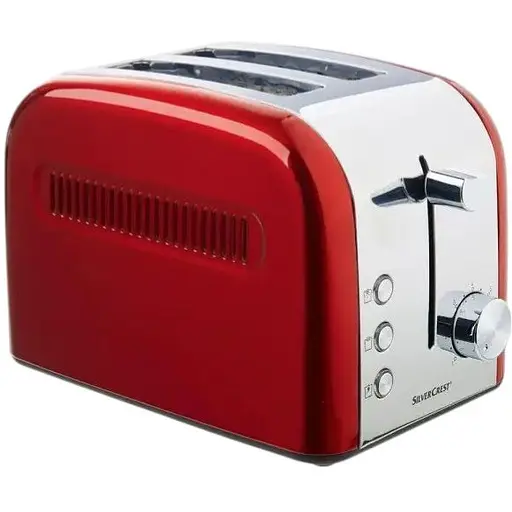 Тостер Silver Crest STS 850C1 850W + 7 режимов обжаривания Красный - фото 1