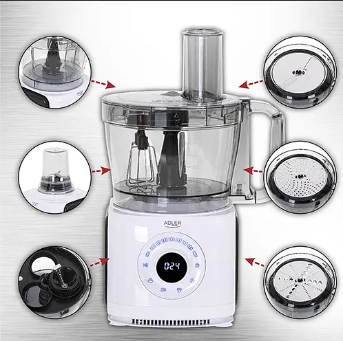 Кухонный комбайн 12в1 Adler AD 4224 LCD - фото 10