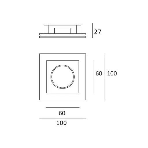 Врізний точковий світильник Imperium Light X-cool 407110.01.01 - фото 2