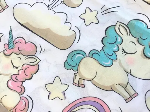 Хлопковая пеленка Moontime 100х80см "Единорожки" - фото 2