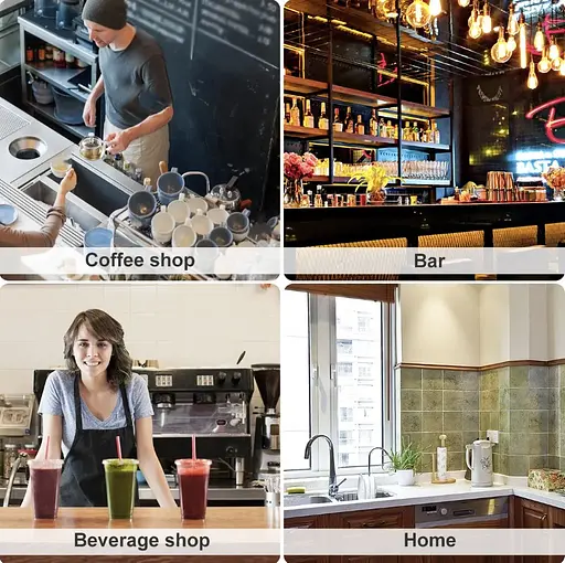 Чорна портативна мийка склянок для кухонної раковини Nett MB-33 - фото 8