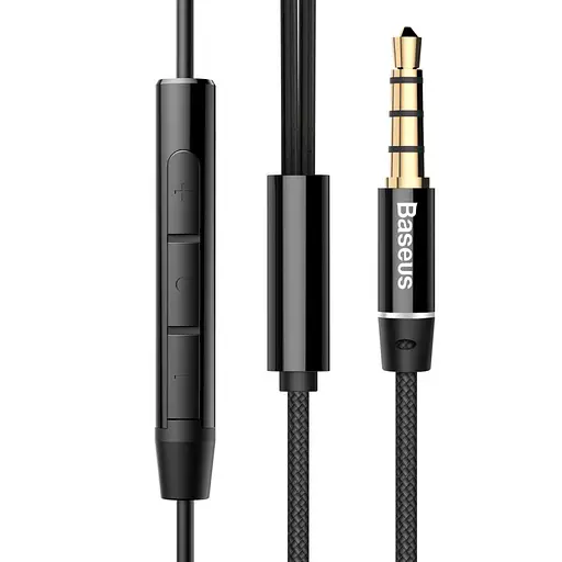 Навушники Baseus Encok H06 lateral in-ear Wire Earphone Black 3.5 mini-jack - фото 3
