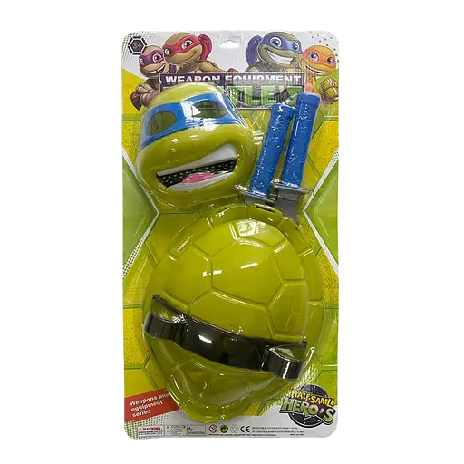 Іграшковий набір Черепашки-ніндзя, маска, щит, мечі, 68x36x7 см