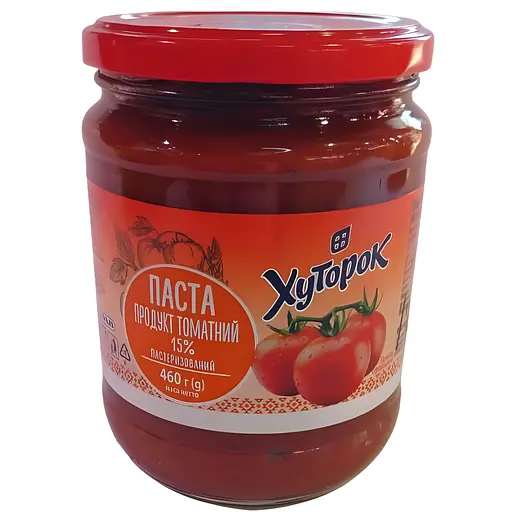 Томатный продукт Хуторок 15% Домашний 480 г - фото 1